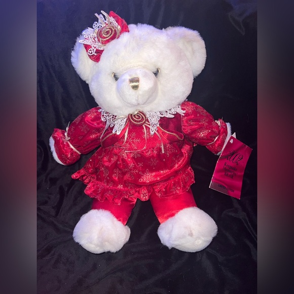 Dan Dee 2002 Keepsake Memories Bear Limited Edition Red Female Christmas Bear - Picture 1 of 13